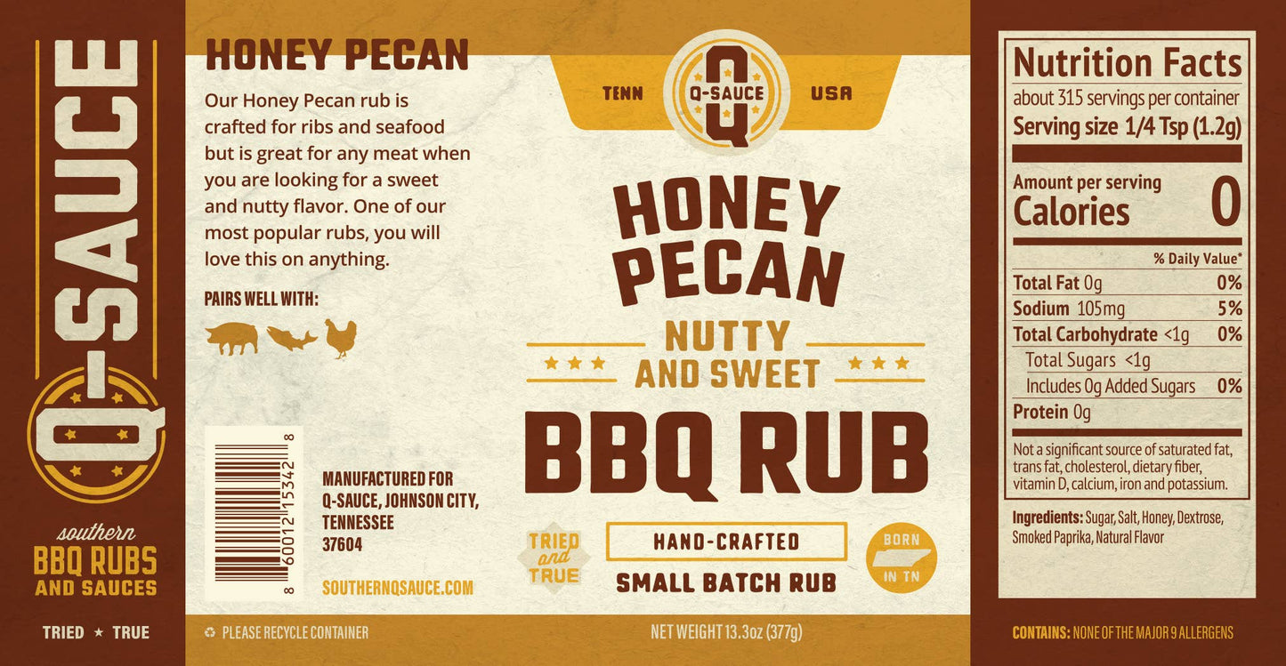 Q Sauce | Honey Pecan Rub