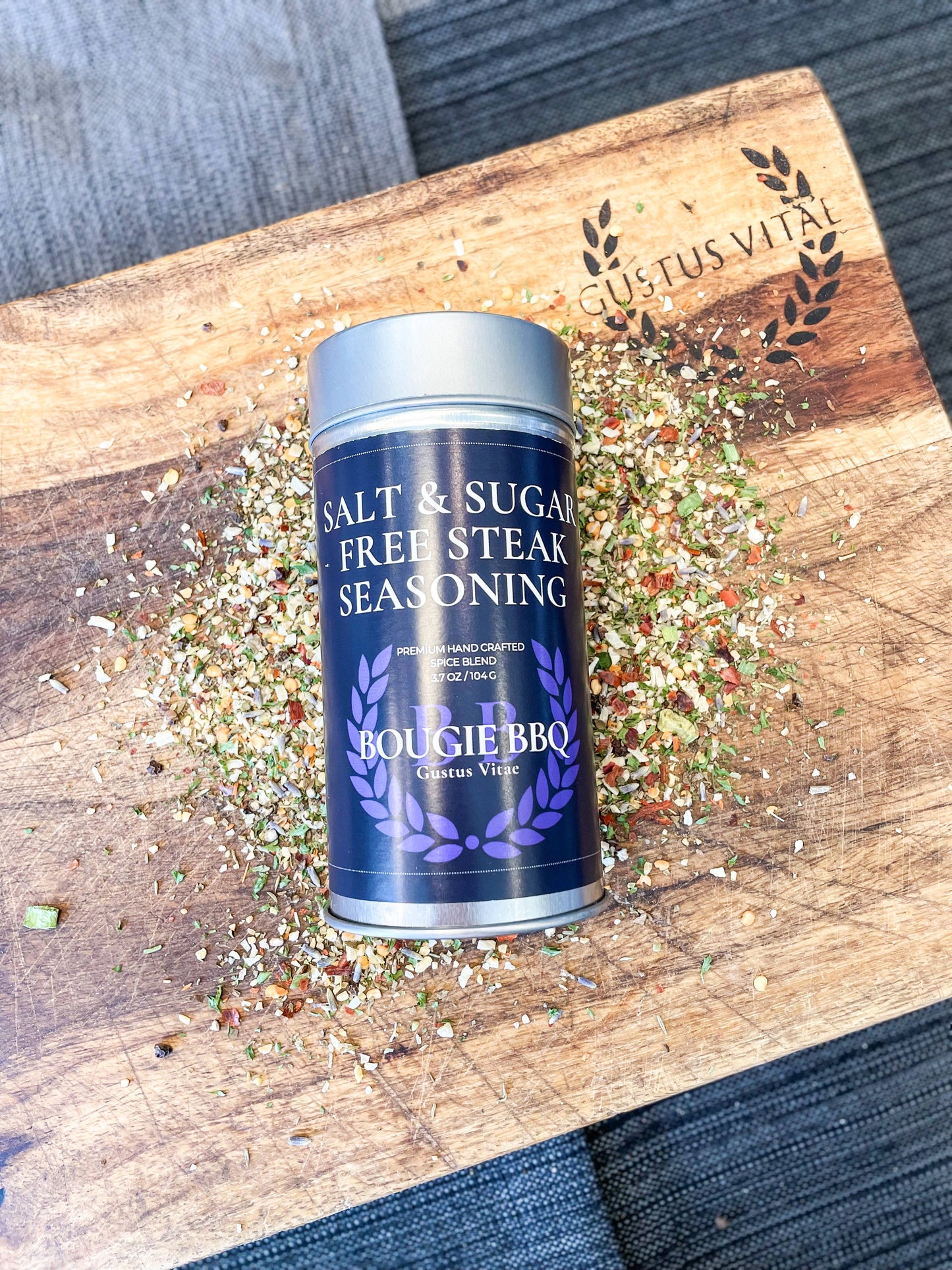 Gustus Vitae Bougie BBQ | Salt & Sugar Free Steak Seasoning