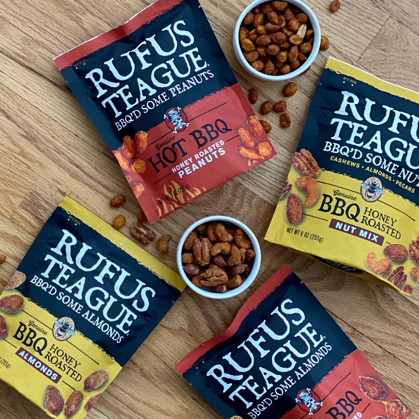 Rufus Teague | Hot BBQ Honey Roasted Almonds 9oz