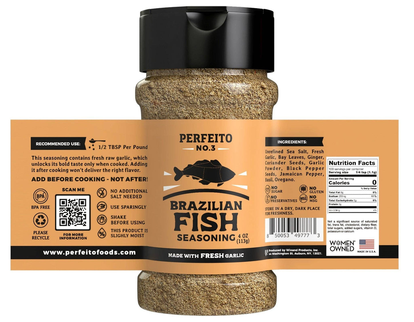 Perfeito | Brazilian Fresh Garlic based Fish Sea Food Seasoning