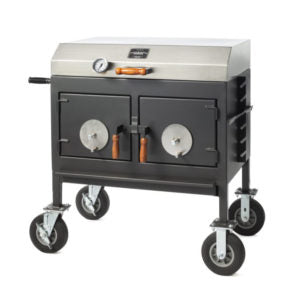Pitts & Spitts Adjustable Charcoal Grill Flattop