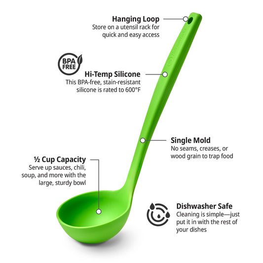 Thermoworks Hi-Temp Silicone Ladle Blue