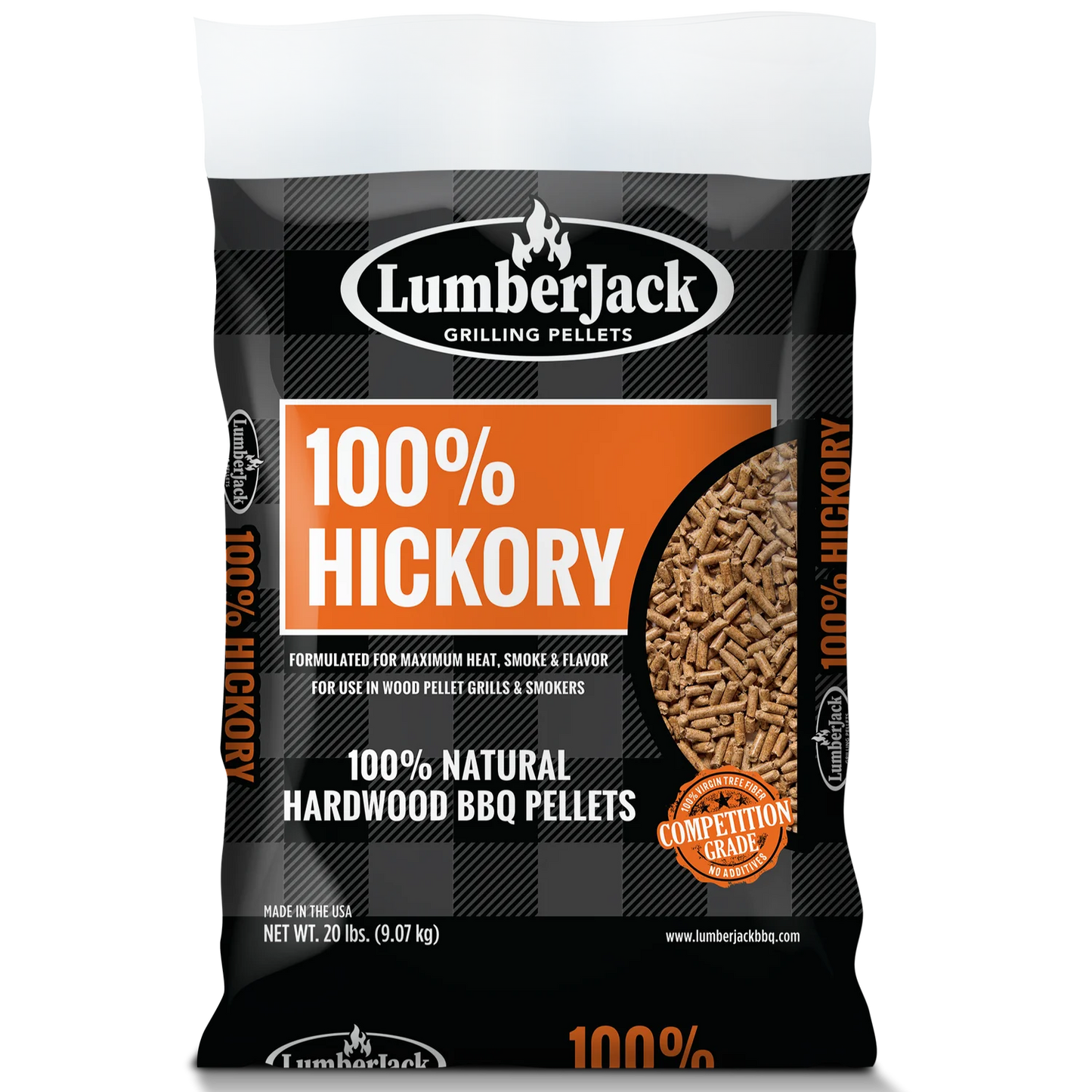 100% Hickory Lumberjack Pellets