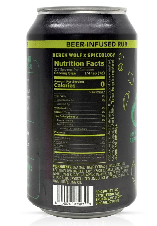 Derek Wolf | Jalapeno Lime Pilsner Baja Mexico Rub