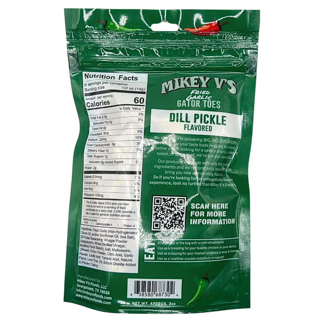 Mikey V's | Fried Garlic Gator Toes Dill Pickle