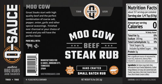 Q Sauce | Moo Cow Steak Rub