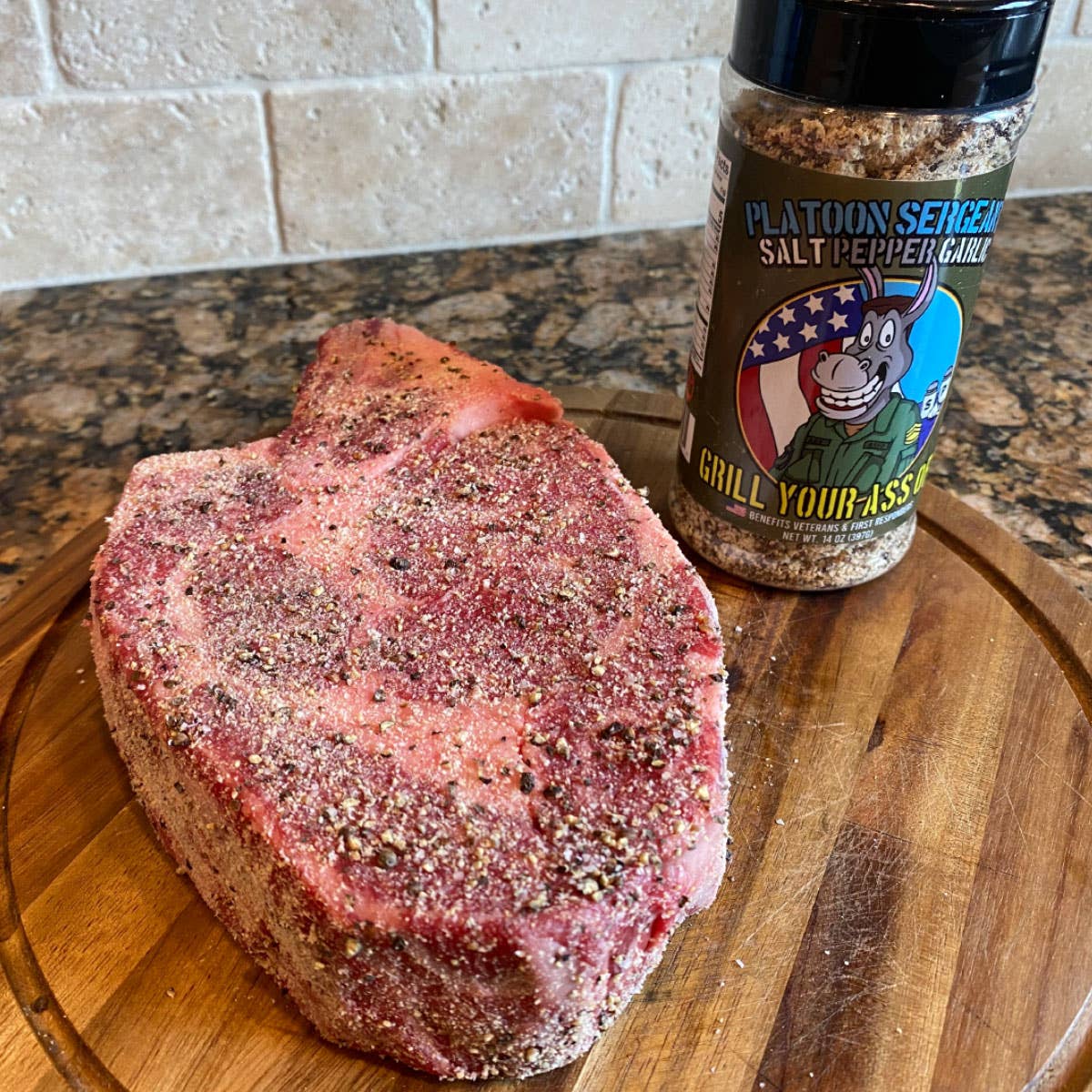 Grill Your Ass Off | Platoon Sergeant Seasoning Salt, Pepper, & Garlic