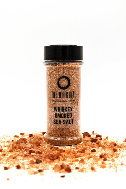 The Original Cold Smoked Salt and Pepper | Whiskey Smoked Sea Salt Coarse