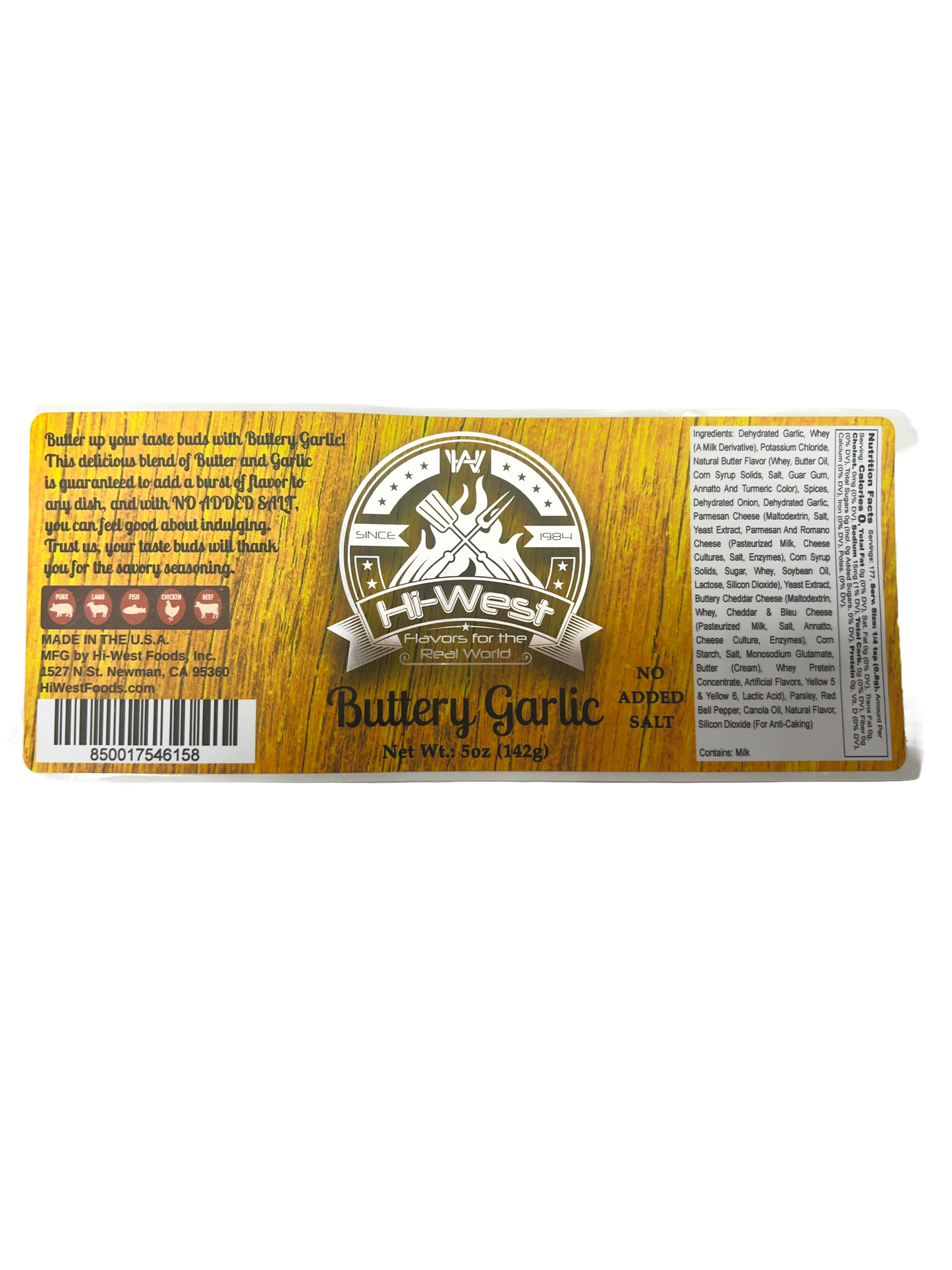 Hi-West | Buttery Garlic Seasoning