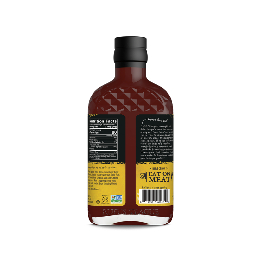 Honey Sweet BBQ Sauce: 15.25oz