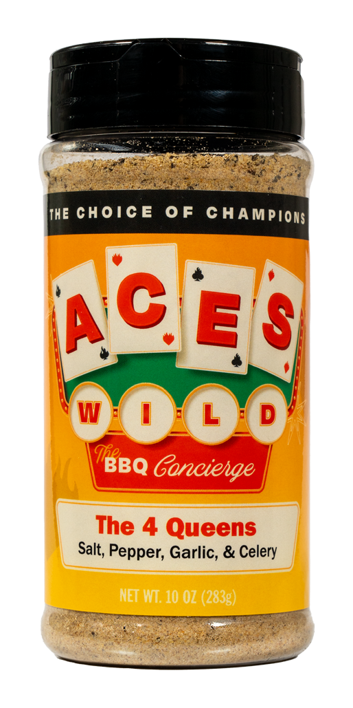 Aces Wild BBQ | The 4 Queens - Salt, Pepper, Garlic & Celery