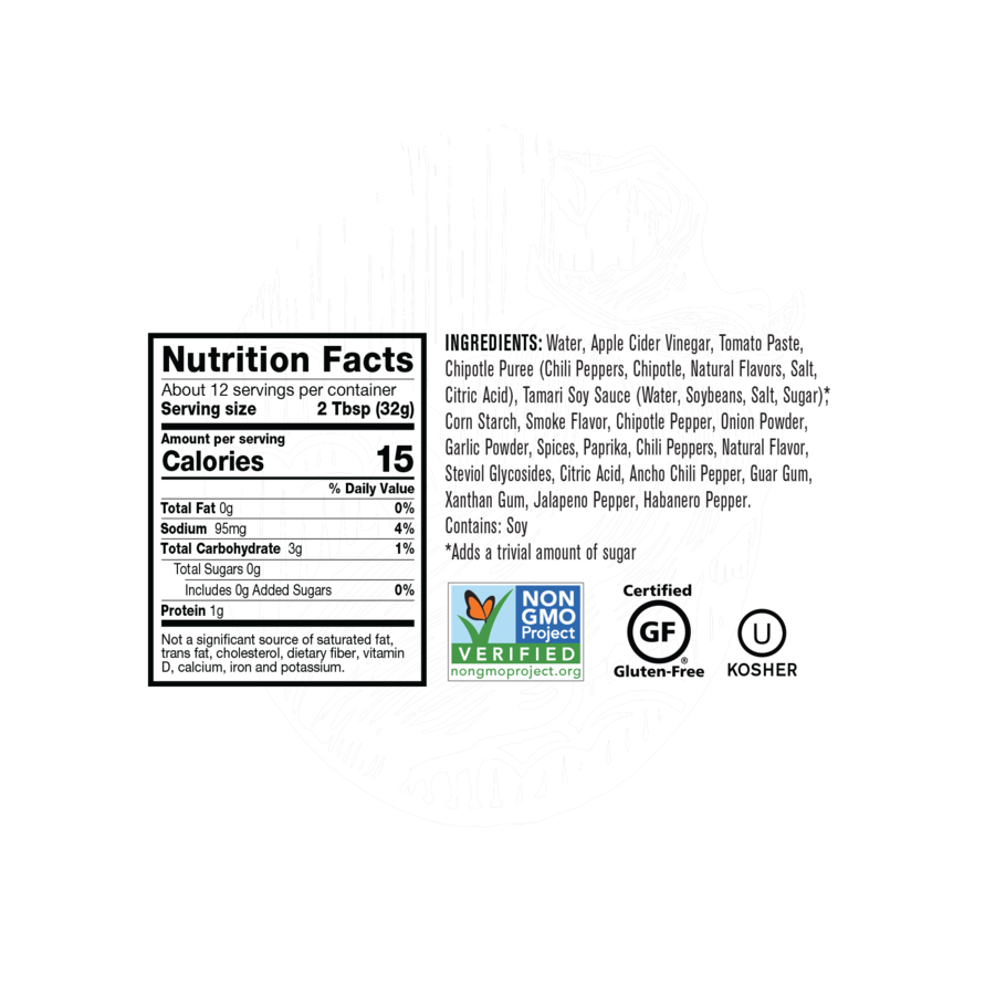 Smoke 'N Chipotle - Sugar Free BBQ Sauce: 12.25oz