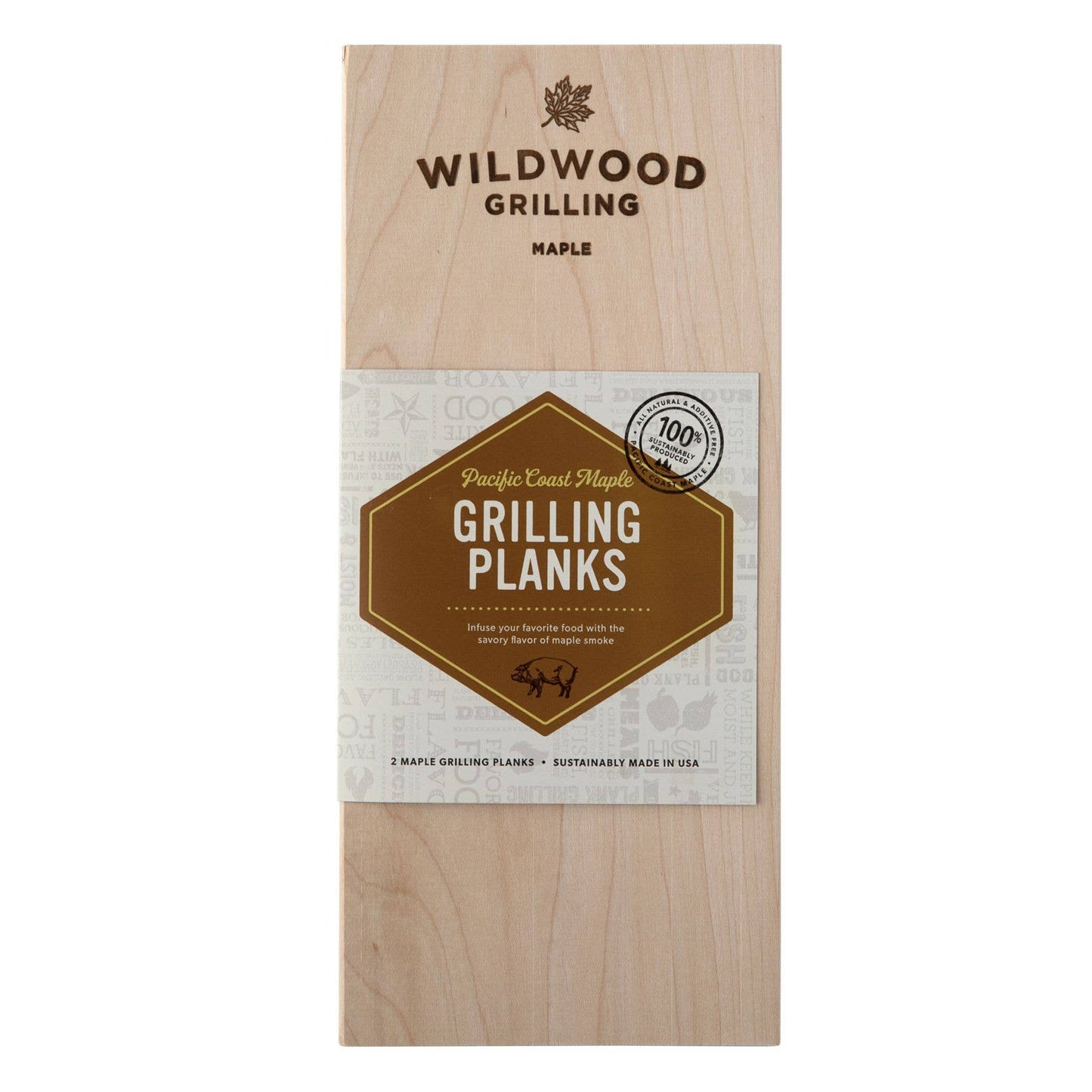 Wildwood Grilling | 2-Pack of  5"x11" Grilling Planks (6 Flavors Available): Cedar
