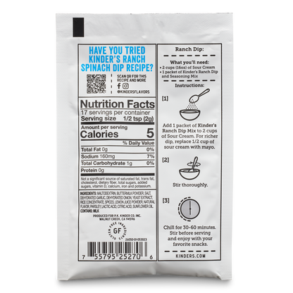 Kinder's | Ranch Dip & Seasoning Mix