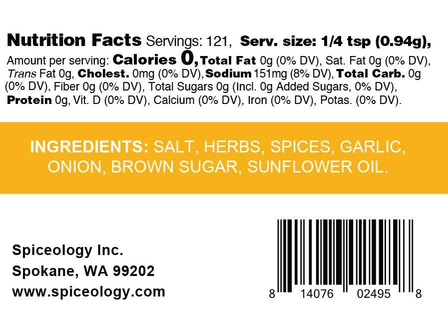 Turkey Rub | Glass Jar