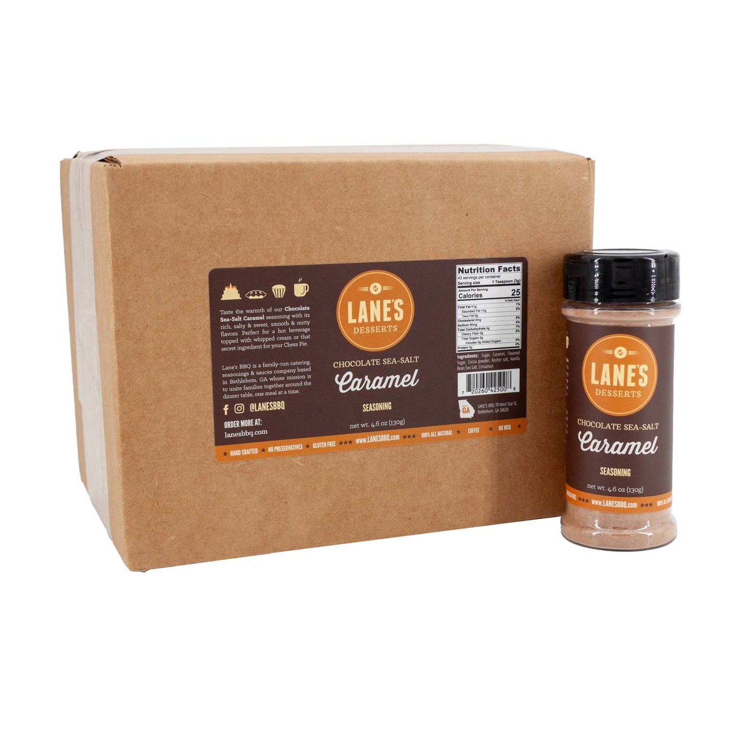 Lane's | Chocolate Sea-Salt Caramel Seasoning 4.9oz