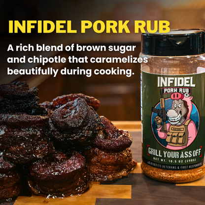 Grill Your Ass Off | Infidel Pork Rub™ – Bold Flavor for Unforgettable BBQ