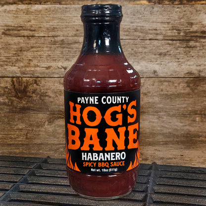 Payne County | Hog's Bane Habanero BBQ Sauce 18oz