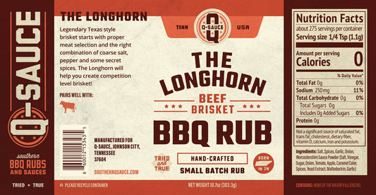 Q Sauce | The Longhorn Brisket Rub