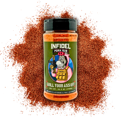Grill Your Ass Off | Infidel Pork Rub™ – Bold Flavor for Unforgettable BBQ