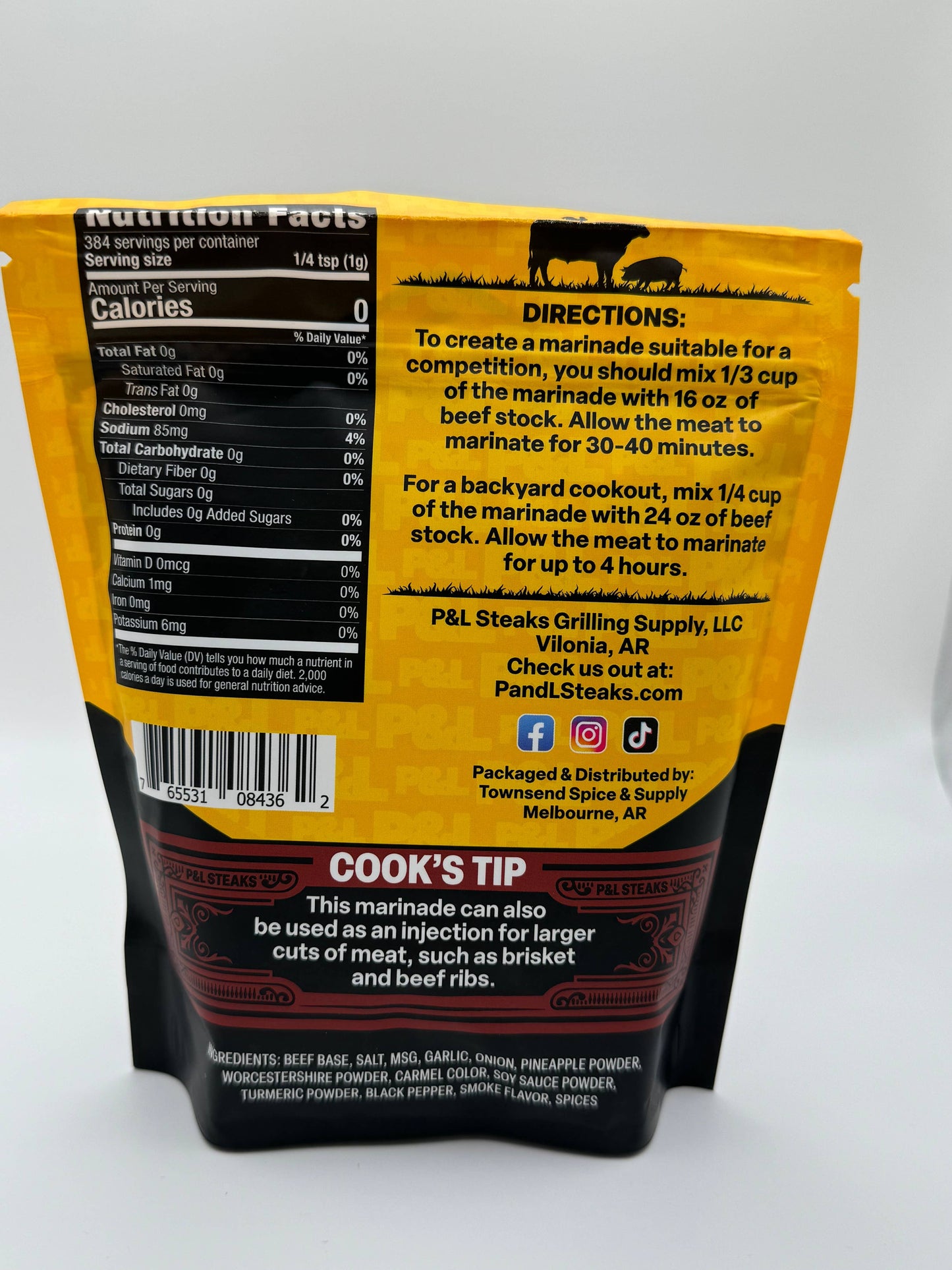 P & L Steaks | The Lone Star Gold Marinade