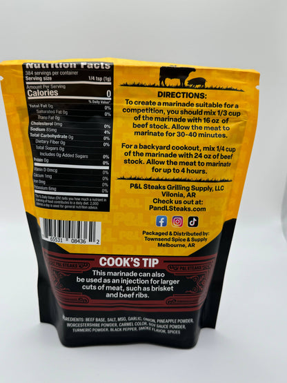 P & L Steaks | The Lone Star Gold Marinade