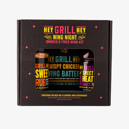 Hey Grill Hey Wing Night Smoked & Fried Wing Kit