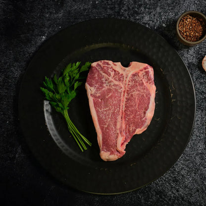 Wanderer | Free Range Barley beef Porterhouse steak 22oz-24oz