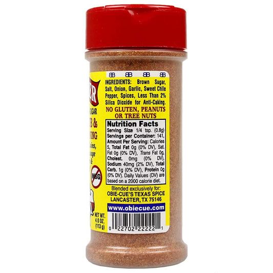 Obie-Cue’s | BBQ Bomber Mild Brown Sugar BBQ Rub & Bean Seasoning