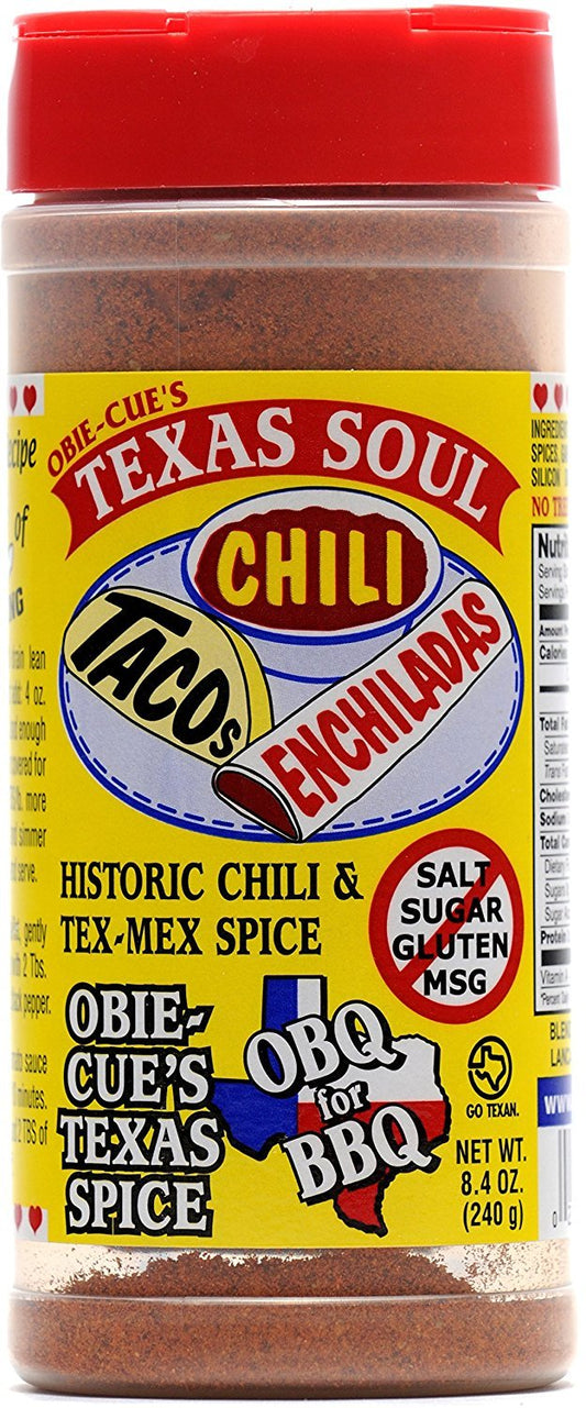 Obie-Cue’s | Texas Soul Historic Chili & Tex-Mex Spice
