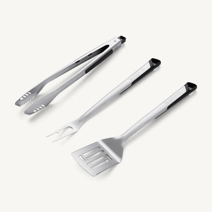 Drip EZ | Heavy Duty Grill Tool Set- Spatula, Fork & Tongs