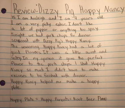 Dizzy Pig | Happy Nancy Pepper and Chile Free Mild Seasoning