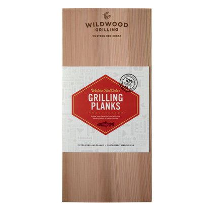 Wildwood Grilling | 2-Pack of  5"x11" Grilling Planks (6 Flavors Available): Cedar