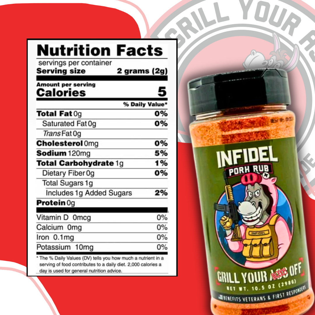 Grill Your Ass Off | Infidel Pork Rub™ – Bold Flavor for Unforgettable BBQ