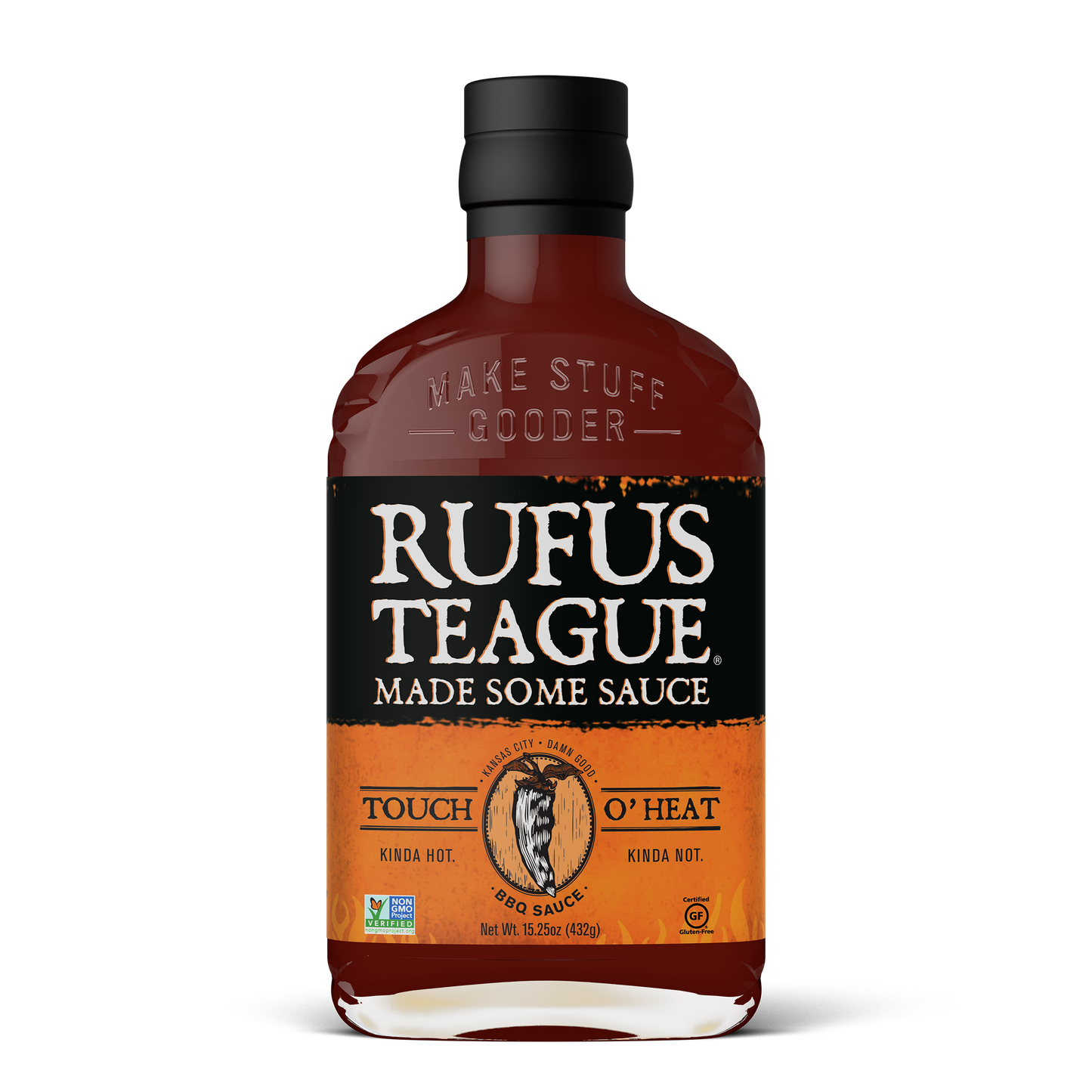 Rufus Teague | Touch O' Heat BBQ Sauce: 15.25oz
