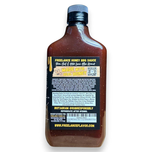 Freelance | Honey BBQ Sauce Sweet Barbecue Sauce with Real Honey