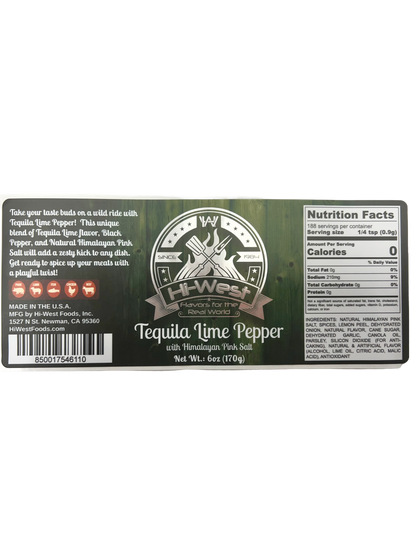 Hi-West | Tequila Lime Pepper Seasoning