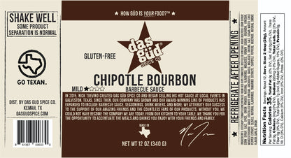 Das Güd Spice Co. | Chipotle Bourbon Barbecue Sauce