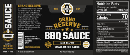 Q Sauce | Grand Reserve BBQ Sauce
