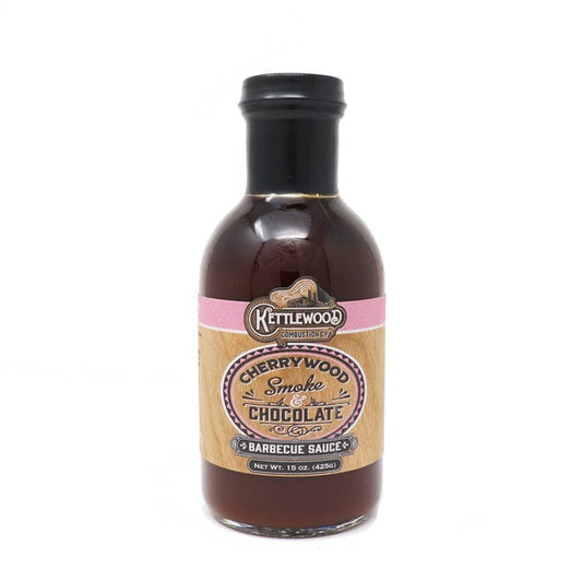 Kettlewood Combustion Co. | Cherrywood Smoke & Chocolate BBQ Sauce: 15 Oz