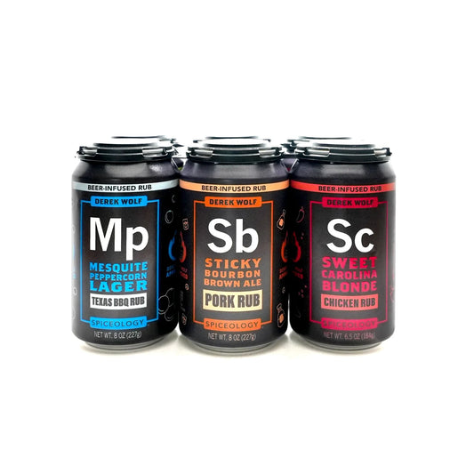 Spiceology | Derek Wolf Ultimate 6 Pack Beer Infused Rub Sampler