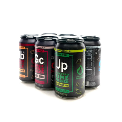 Spiceology | Derek Wolf Ultimate 6 Pack Beer Infused Rub Sampler