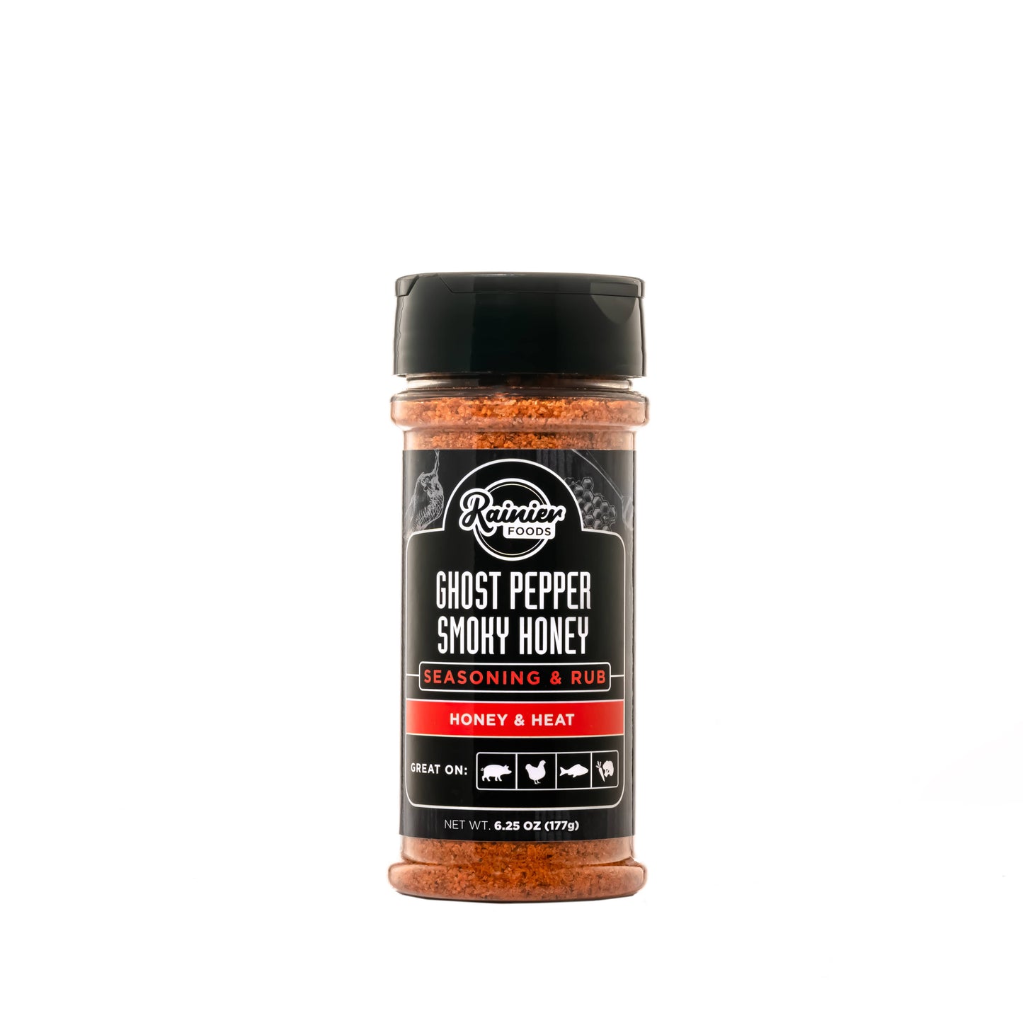 Rainier Foods | Ghost Pepper Smoky Honey Seasoning & Rub