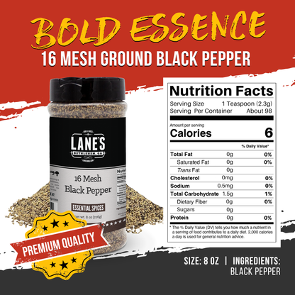 Lane's | Premium 16 Mesh Black Pepper